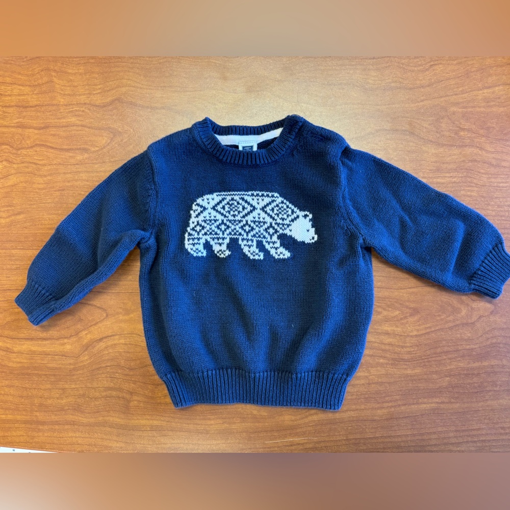 Navy Bear Janie & Jack Sweater